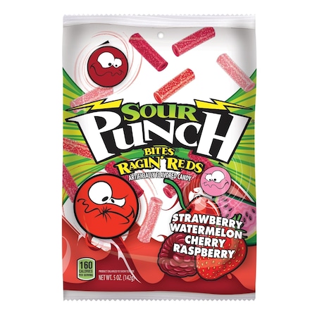 Sour Punch Sour Punch Bites Assorted Ragin' Reds Candy 5 oz 18708